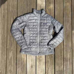 Patagonia Women’s Silver/Gray Nano Puff Jacket Medium
